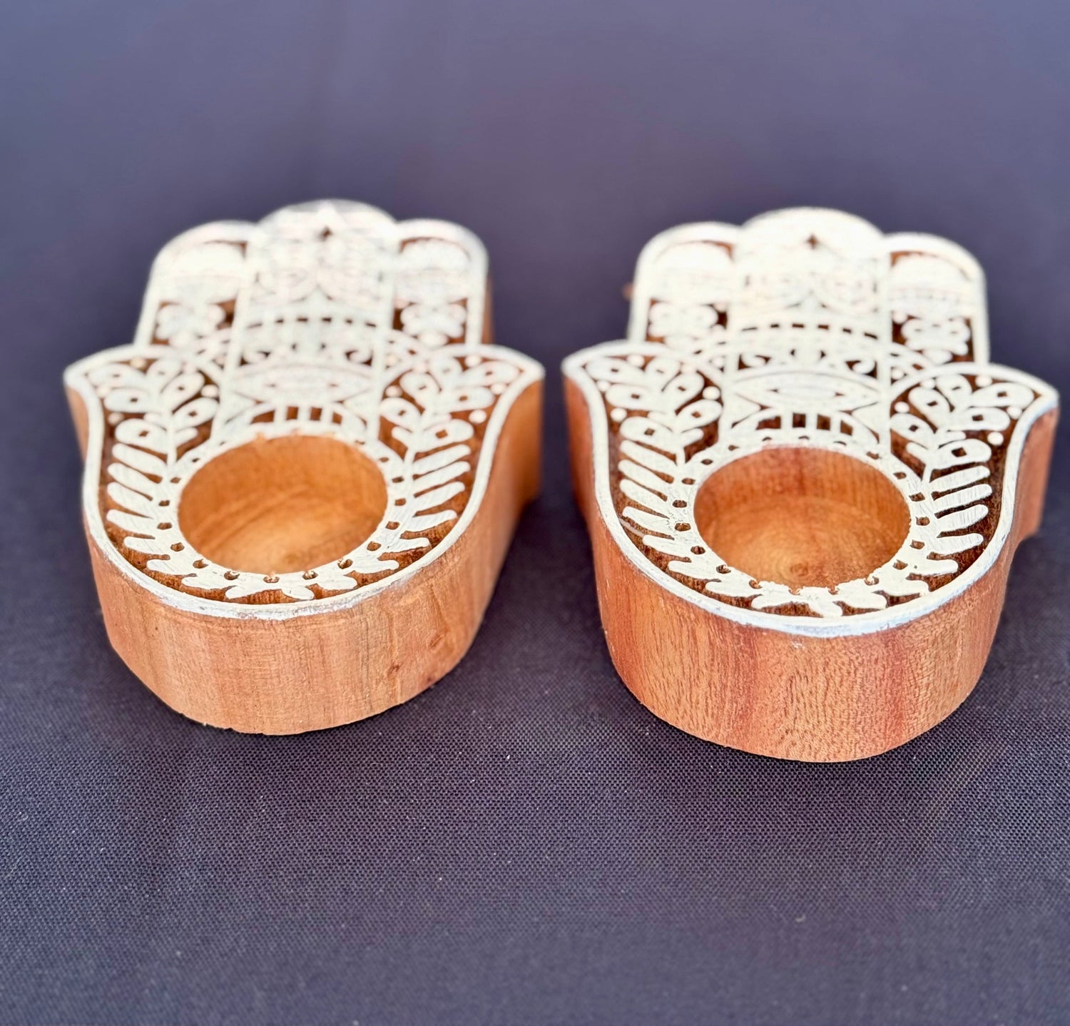 Wooden Tea light Holders