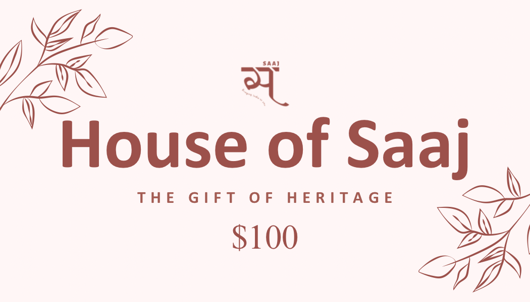 House of Saaj - Give the Gift of Heritage Card