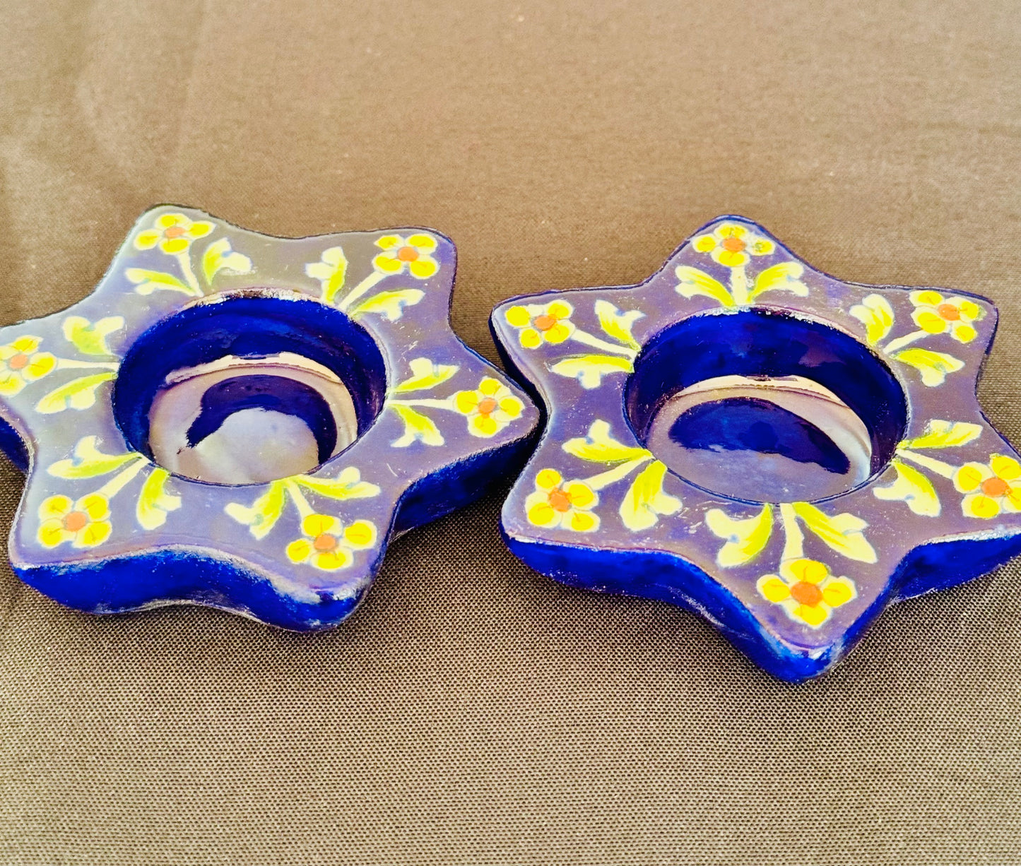 Jaipur Blue Pottery Tealight holders