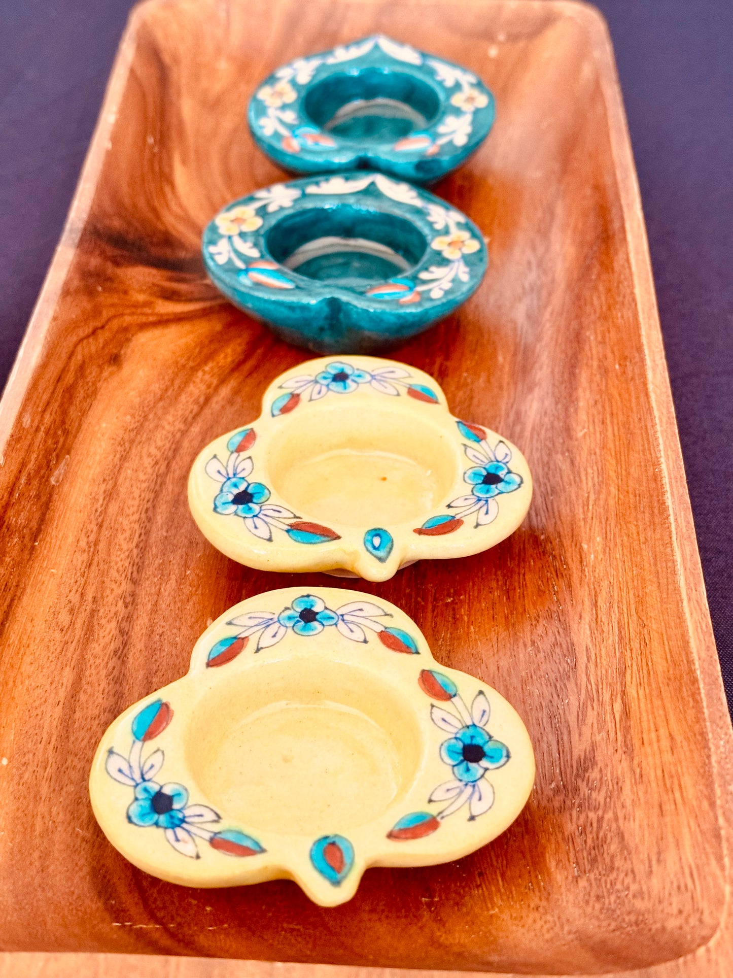 Jaipur Blue Pottery Tealight holders