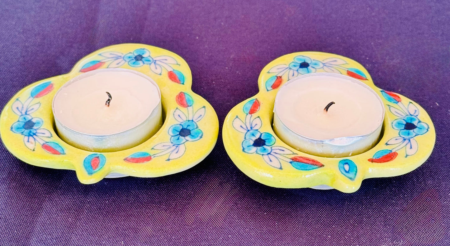 Jaipur Blue Pottery Tealight holders