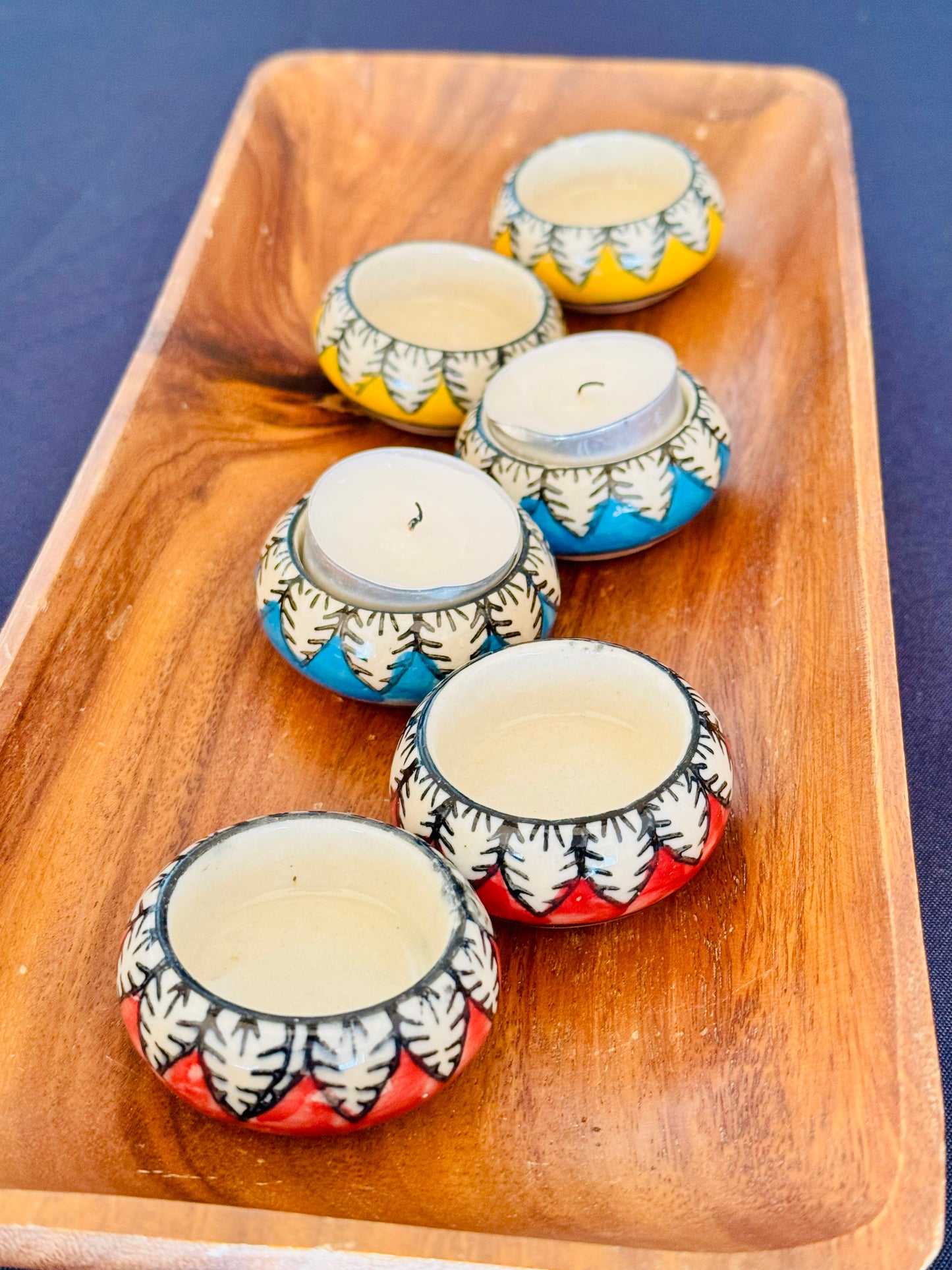 Jaipur Blue Pottery Tealight holders