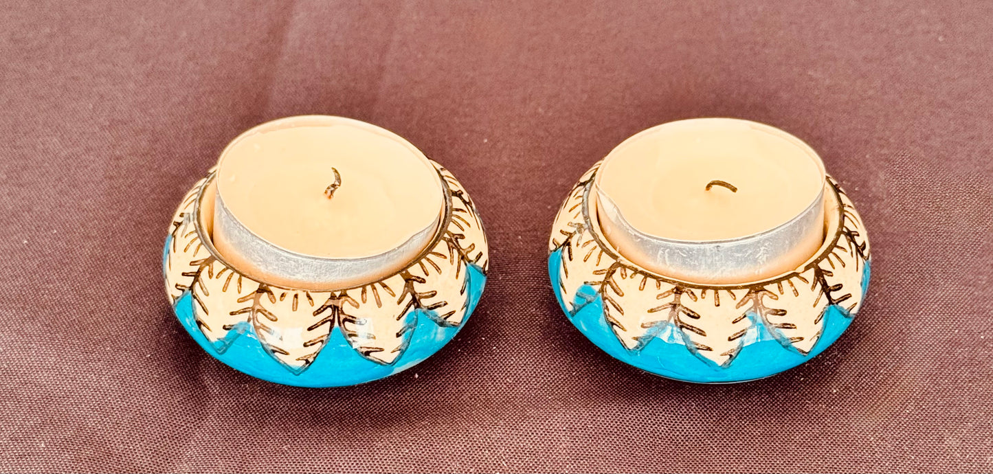 Jaipur Blue Pottery Tealight holders