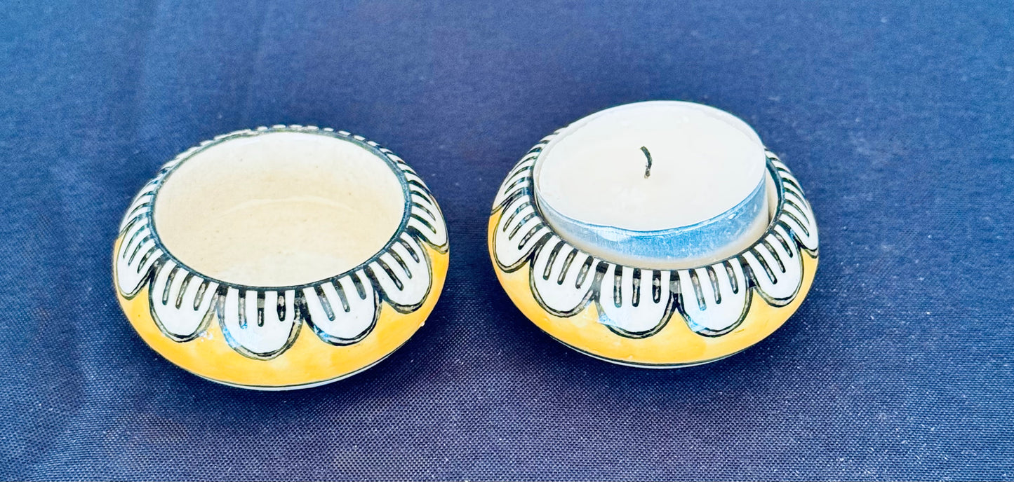 Jaipur Blue Pottery Tealight holders