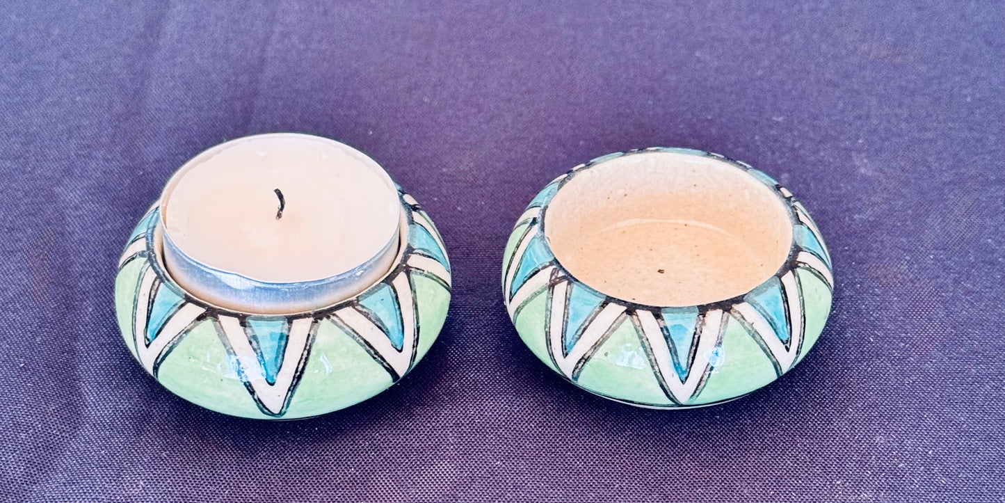 Jaipur Blue Pottery Tealight holders