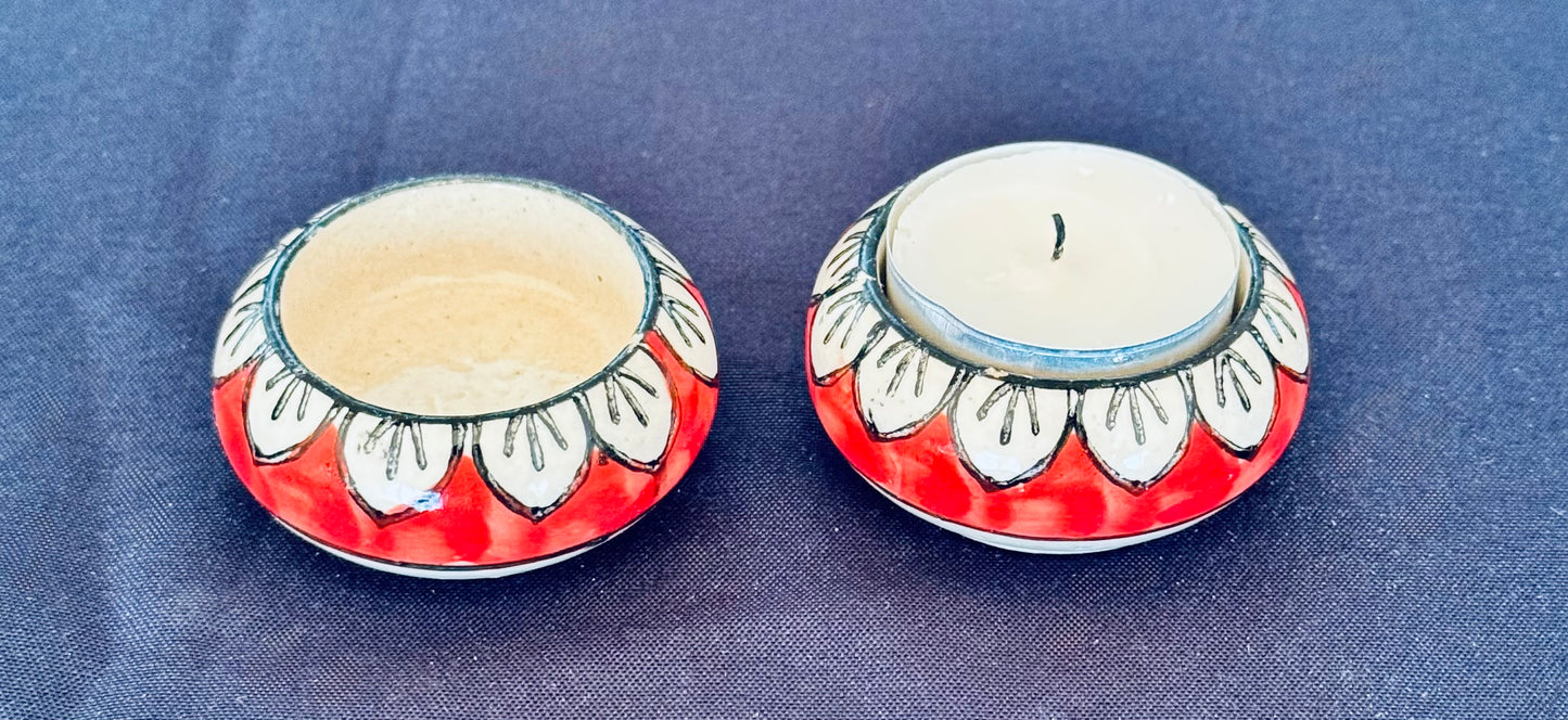 Jaipur Blue Pottery Tealight holders