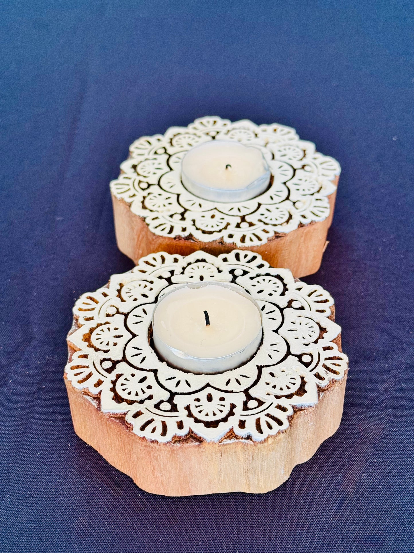 Wooden Tea Light Holders